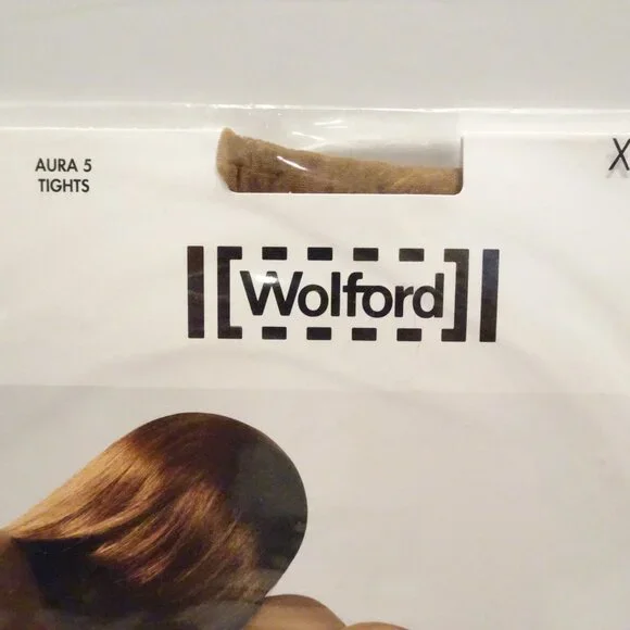 Wolford Aura 5 Tights Size XS Marzipan 18002 NEW Made in Austria
